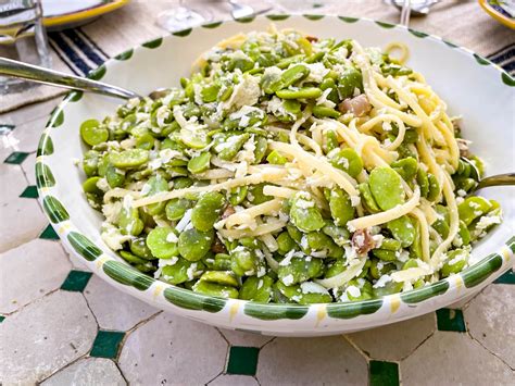 Recipe: Ricotta Pasta with Fava Beans and Bacon.